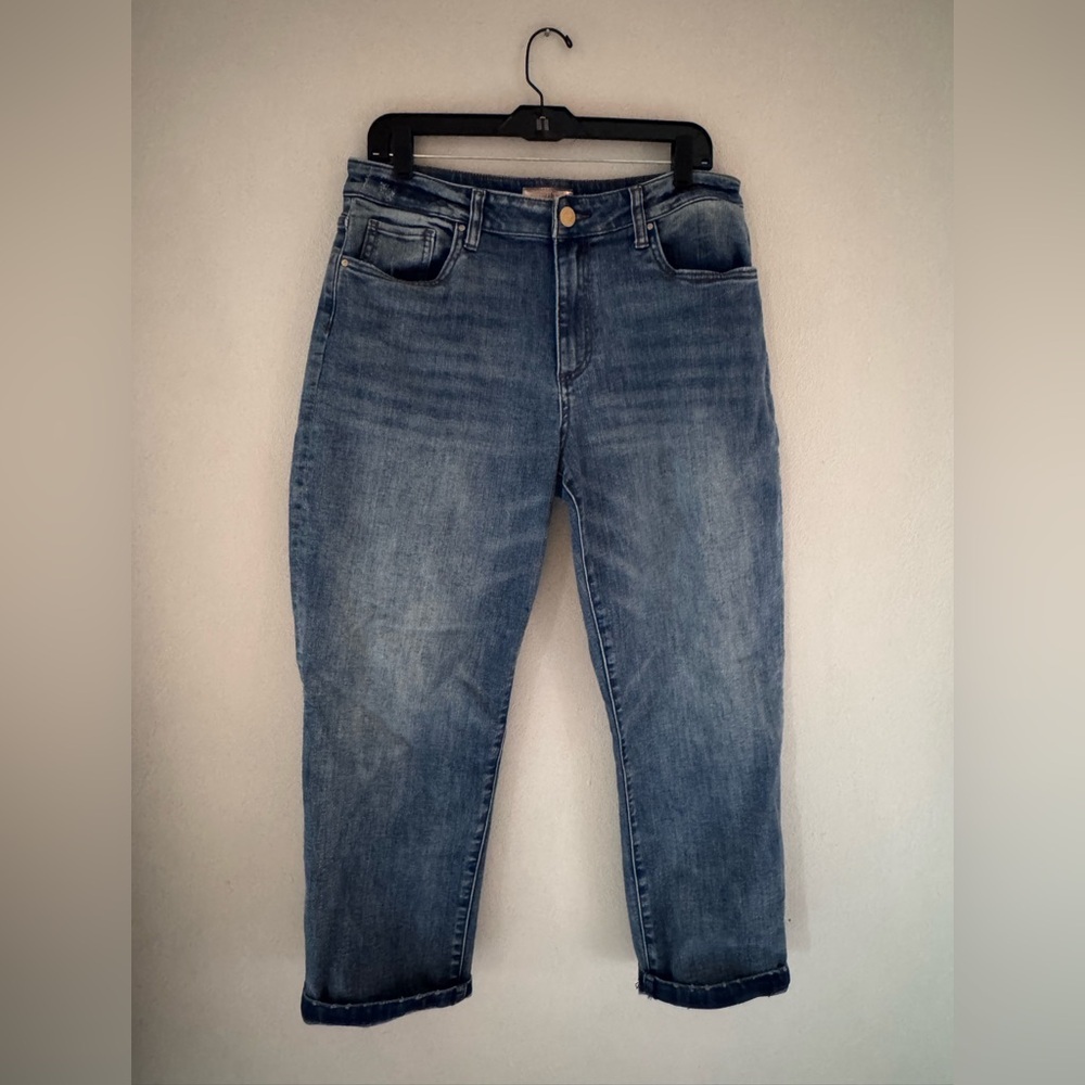 Kut from the Kloth Size 10 Sienna Baggy Boyfriend Crop - Picture 4 of 10